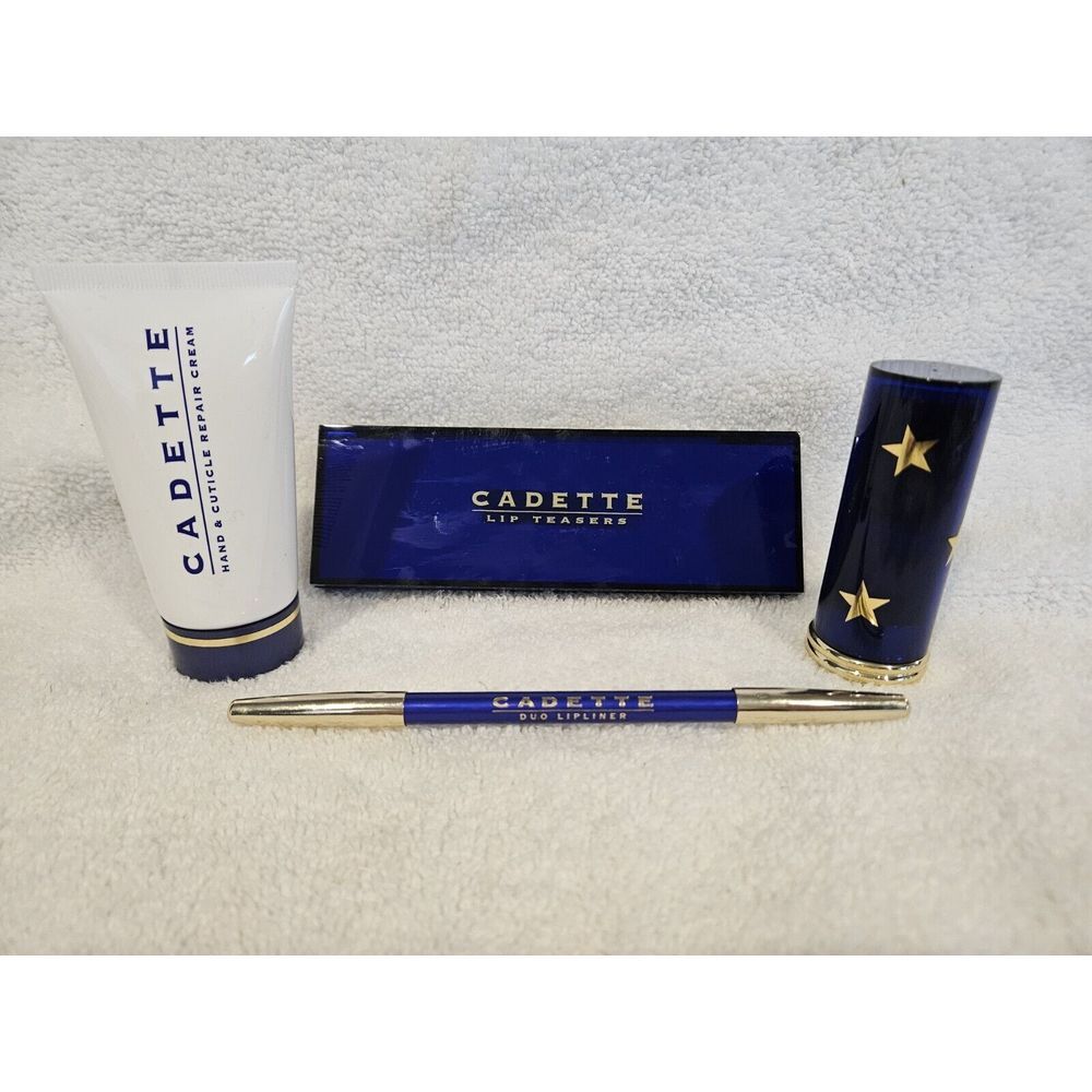 Cadette Makeup 4pc Bundle Lip Teasers & Liner Blush Stick Hand Cream Brand New